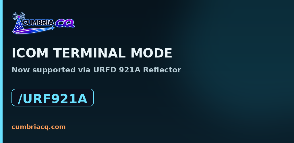 Icom Terminal Mode now supported via URFD 921A Reflector