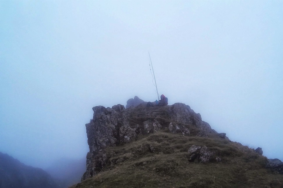 Helm Crag summit in the English Lake District